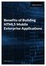 Benefits of Building HTML5 Mobile Enterprise Applications