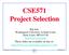 CSE571 Project Selection CSE571S