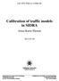 Calibration of traffic models in SIDRA