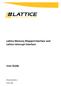 Lattice Memory Mapped Interface and Lattice Interrupt Interface User Guide