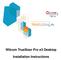 Wilcom TrueSizer Pro e3 Desktop. Installation Instructions