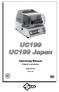 UC199 UC199 Japan Operating Manual Original Instructions D441737XA vers. 2.0