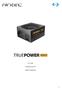 TP-550G POWER SUPPLY USER S MANUAL