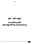 HP-J051. HP - HP-J051 Installing HP StorageWorks Solutions