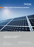 Utility scale PV Monitoring Solutions