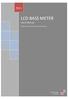 LCD BASS METER Users Manual