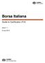 Borsa Italiana. Guide to Certification (FIX) Issue July 2015