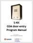 S-NX GSM door-entry Program Manual