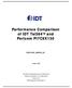 Performance Comparison of IDT Tsi384 TM and Pericom PI7C9X130