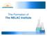 The Formation of The NELAC Institute