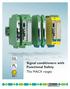 Signal conditioners with Functional Safety The MACX ranges