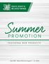HEALTH, BEAUTY & WELLNESS SAVINGS. Summer PROMOTION FEATURING NEW PRODUCTS