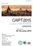 CAIPT Yangon, Myanmar 23~24, June, Organized by. Hosted by. Sponsored by