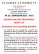 G U J A R A T U N I V E R S I T Y. M. ED. ADMISSION COUNSELLING AND PROVISIONAL MERIT LIST Instructions for Counselling and Merit