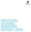 ERICSSON second QUARTER REPORT 2013