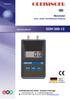 Manometer. (Over- /Under- And Difference Pressure) Operating Manual GDH