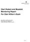 Otari Rodent and Mustelid Monitoring Report For Otari Wilton s Bush