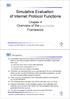 Simulative Evaluation of Internet Protocol Functions
