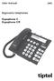 User manual. (en) Ergonomic telephones. Ergophone C Ergophone CR. tiptel