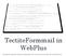 TectiteFormmail in WebPlus