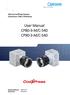 Optronis CoaXPress Cameras CamPerform CP80 / CP90 Series. User Manual CP80-3-M/C-540 CP90-3-M/C-540