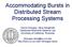 Accommodating Bursts in Distributed Stream Processing Systems