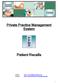 Private Practice Management System. Patient Recalls.