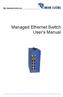 Managed Ethernet Switch User s Manual