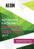 AUTOMOTIVE CAPABILITY DIRECTORY INFORMATION PACK Sponsorship - Advertising - Listings