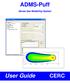 ADMS-Puff. User Guide CERC. Dense Gas Modelling System
