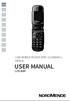ENG GSM MOBILE PHONE WITH CLAMSHELL DESIGN USER MANUAL LITE300F