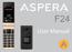 1 General Information Get to know your Aspera F Getting started Input method... 18