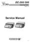 DC-200/300. Counting Scale. Counting Scale. Version Service Manual