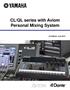 CL/QL series with Aviom Personal Mixing System. 1st Edition: July 2014