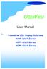 UltraView. User Manual. Innovative LCD Display Solutions HOP 15AV Series