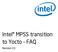 Intel MPSS transition to Yocto - FAQ. Revision 2.0