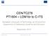 CEN/TC278 PT1604 LDM for to C-ITS