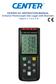 CENTER 521 INSTRUCTION MANUAL 4-Channel Thermocouple Data Logger (with Bluetooth) (Types K, J, T, N, E, R, S)