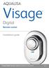 Visage. Digital. Remote control. Installation guide. Visage Digital remote control installation instructions Page 1