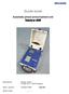 Guide book. Automatic phone announcement unit Telealarm GSM. Im Geer 20, D Isselburg. Name / Type No.: Telealarm GSM Type 531