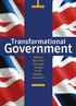 COVER STORY. Transformational. Government. Government. Plotting a Macro-level Technology Strategy for Her Majesty s. By Patrick E.