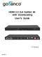 HDMI 2.0 2x4 Splitter 4K with Downscaling User's Guide