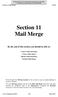 Section 11 Mail Merge