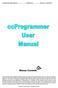 ccprogrammer User Manual TSP041.doc Issue 3.3 June 2004