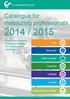 Catalogue for measuring professionals 2014 / 2015