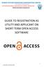 GUIDE TO REGISTRATION AS UTILITY AND APPLICANT ON SHORT TERM OPEN ACCESS SOFTWARE