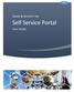 Goods & Services Tax. Self Service Portal. User Guide