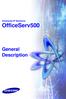 Enterprise IP Solutions OfficeServ500. General Description