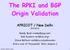 The RPKI and BGP Origin Validation