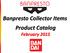 Banpresto Collector Items Product Catalog February 2015